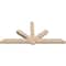 Ekena Millwork Kennewick Smooth Timber Gable Bracket, Douglas Fir, 96"W x 44"H x 5 1/2"D x 5 1/2"F, 11/12 Pitch GBW096X44X0606KEN00SDF - alternate 2